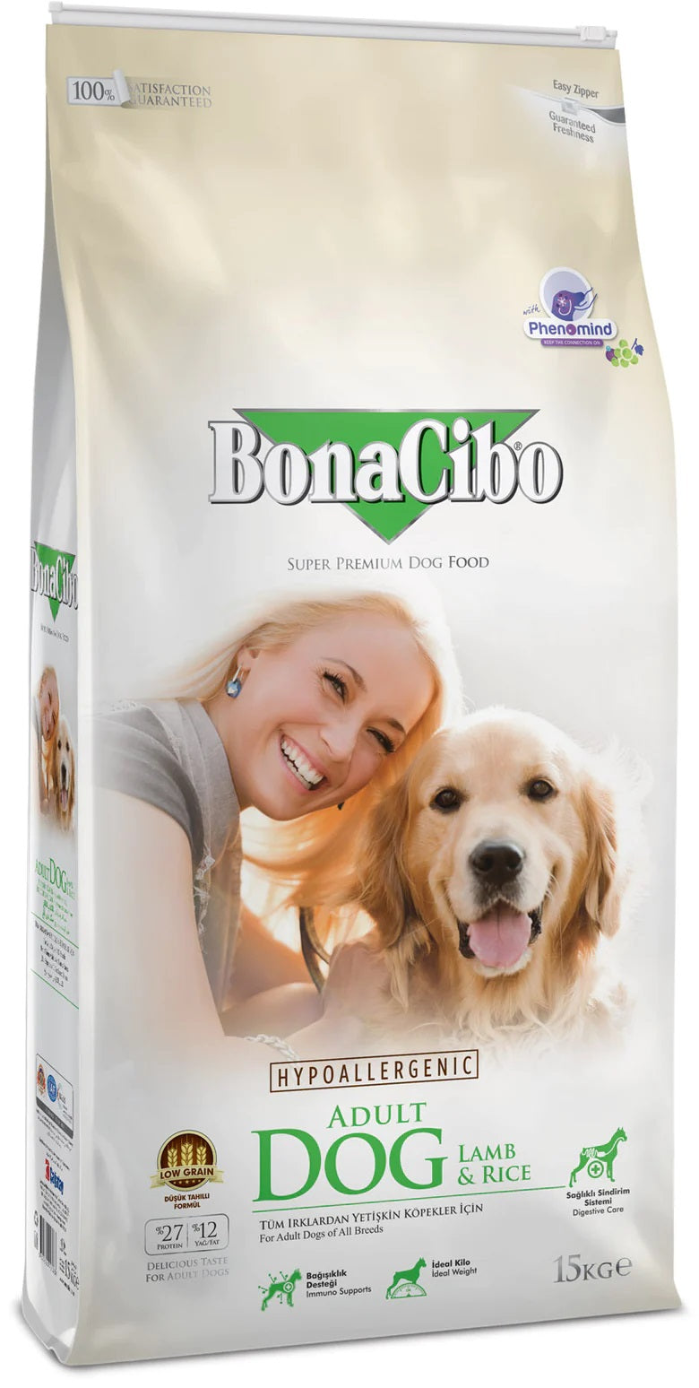 Bonacibo Adult Lamb & Rice 15Kg