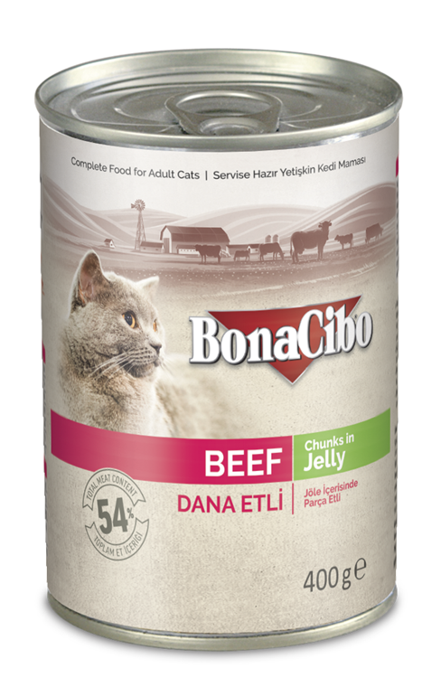 Bonacibo Adult Beef in Jelly 400g