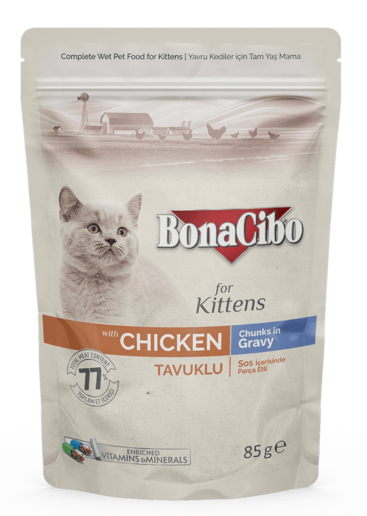 Bonacibo Kitten Chicken 85g