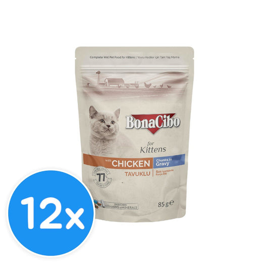 Bonacibo Kitten Chicken 12X