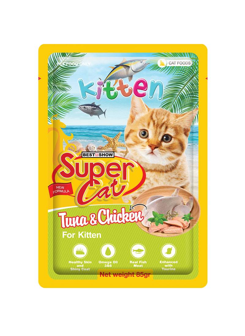 SuperCat Kitten Tuna & Chicken 85g