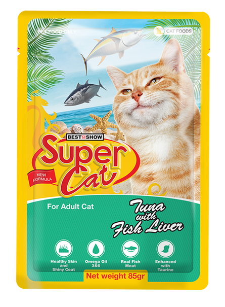 SuperCat  Tuna & Fish Liver 85g