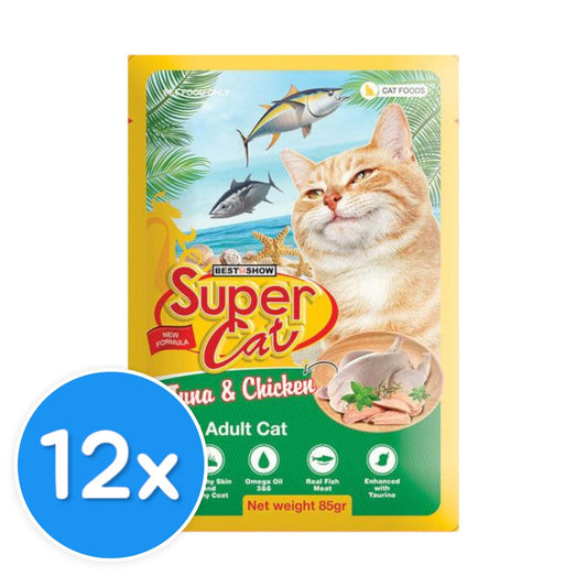 SuperCat  Tuna & Chicken 12X