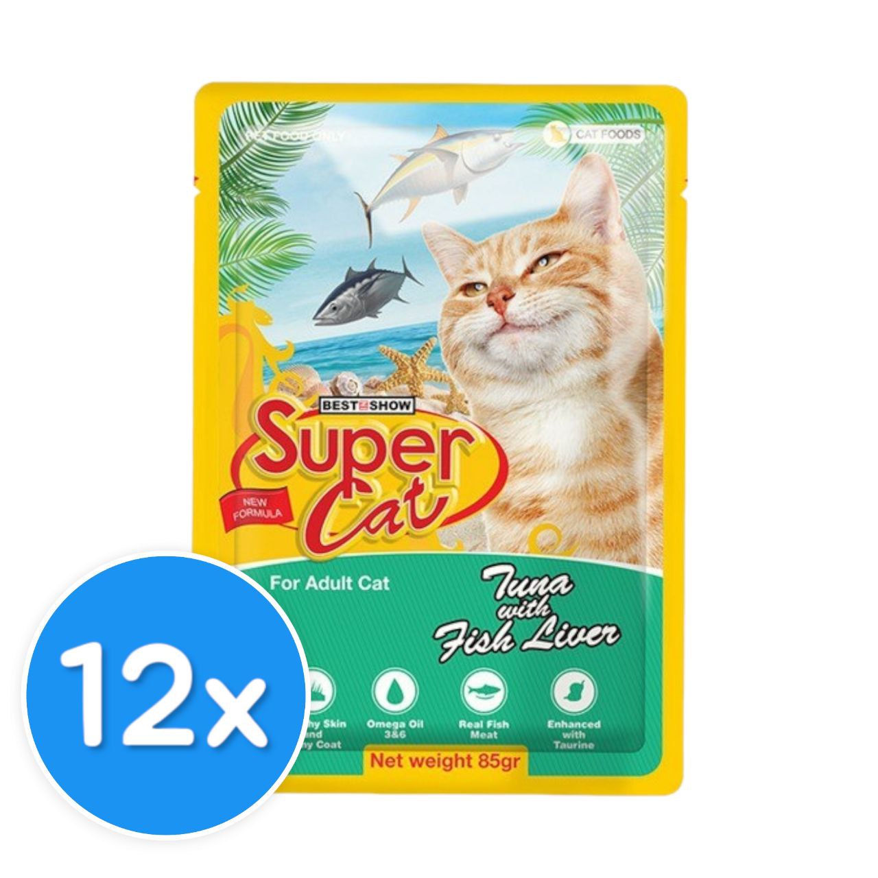 SuperCat Tuna & Fish Liver 12X