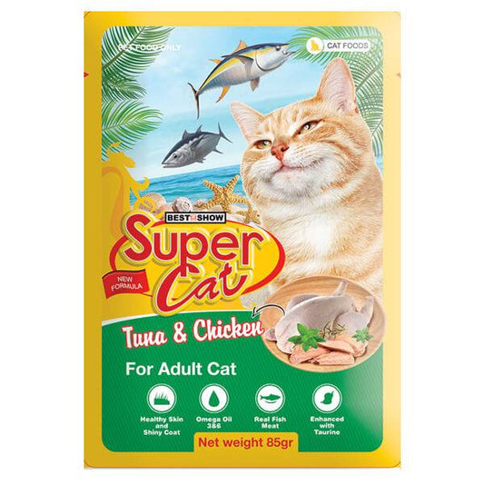 SuperCat  Tuna & Chicken 85g