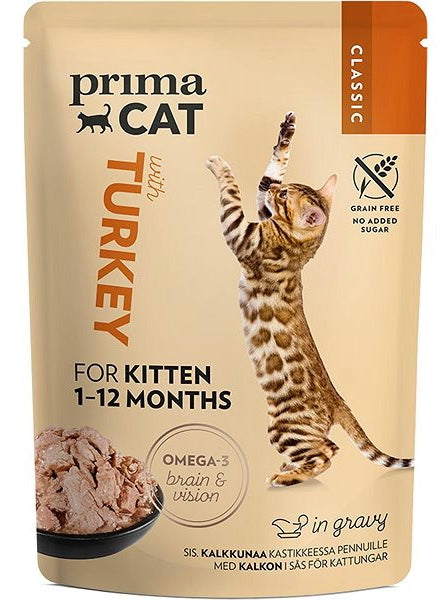 Prima cat kitten & Turkey 100g