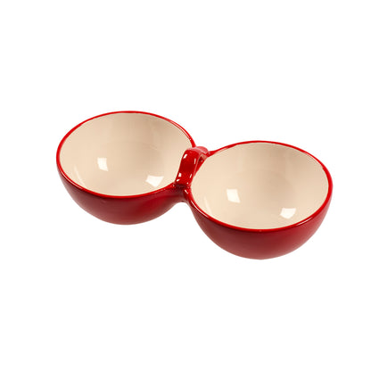 Duvo Ceramic dual Bowl