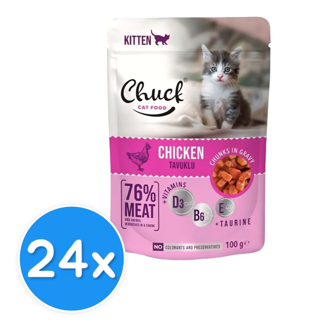 Chuck kitten chicken 24X