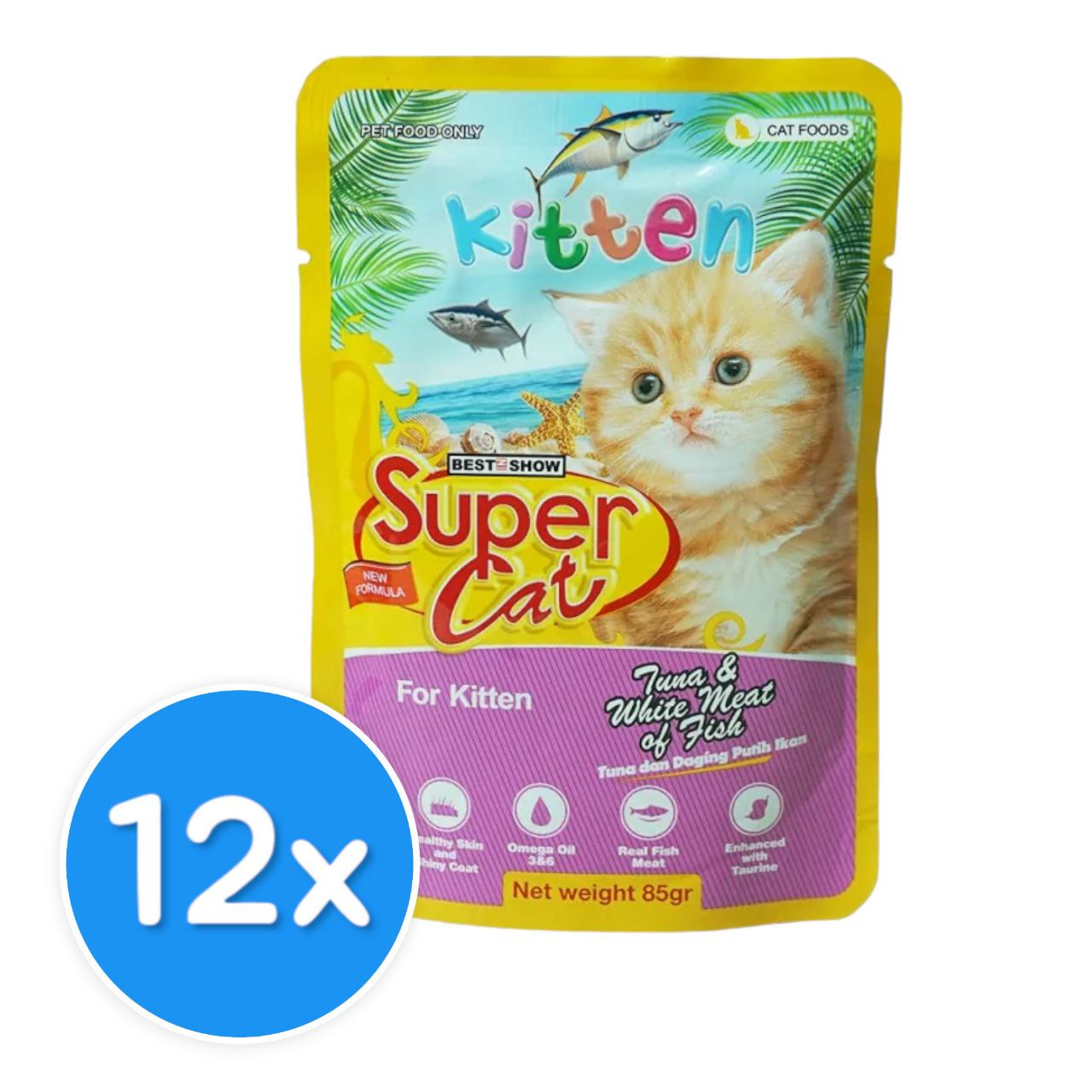 SuperCat tuna & white meat 12X