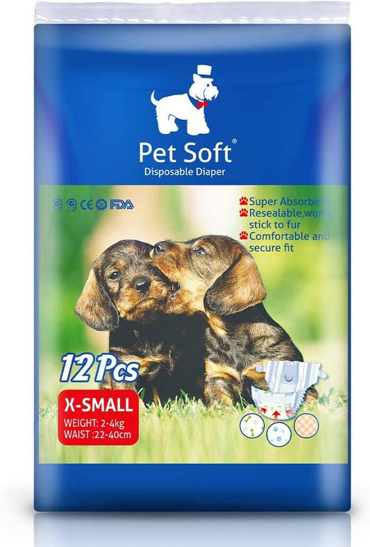 حفاضات ناعمة للنساء من Pet Soft - XS 12X