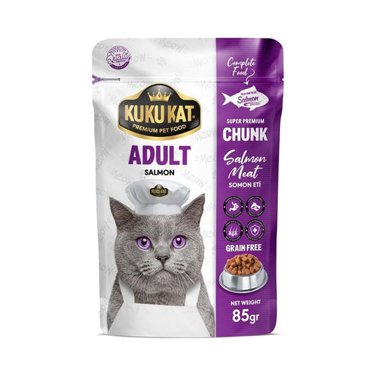 KUKU KAT Adult Chunk Salmon 85g