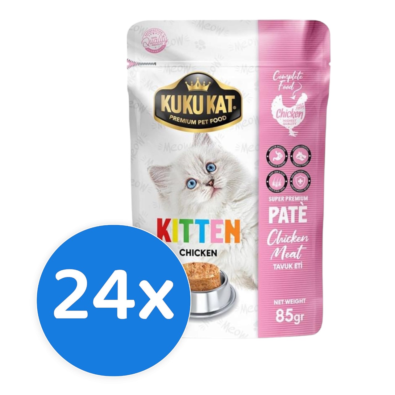 KUKU KAT kitten Chicken 24X