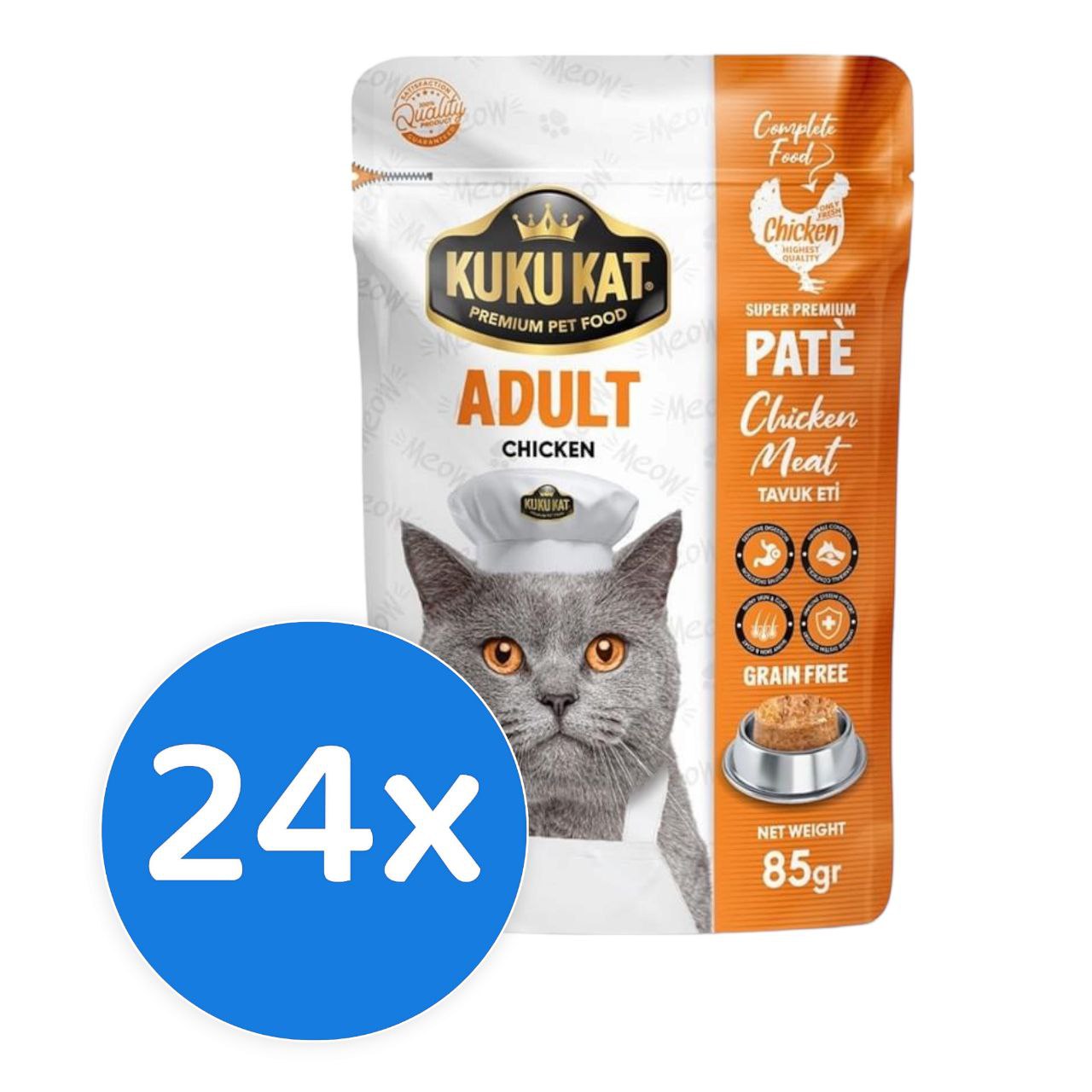 KUKU KAT Adult Chicken 24X