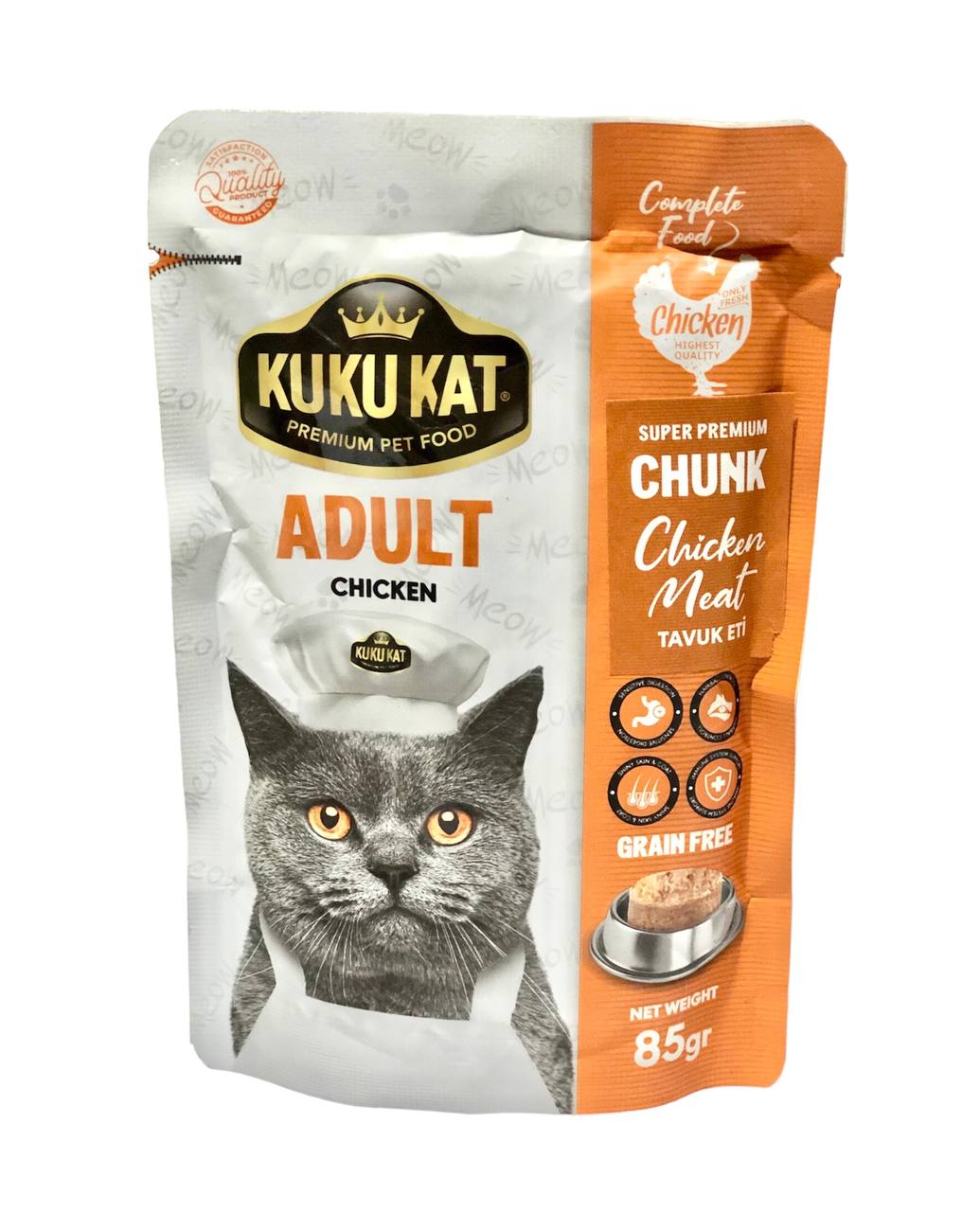 KUKU KAT Adult Chunk Chicken 85g