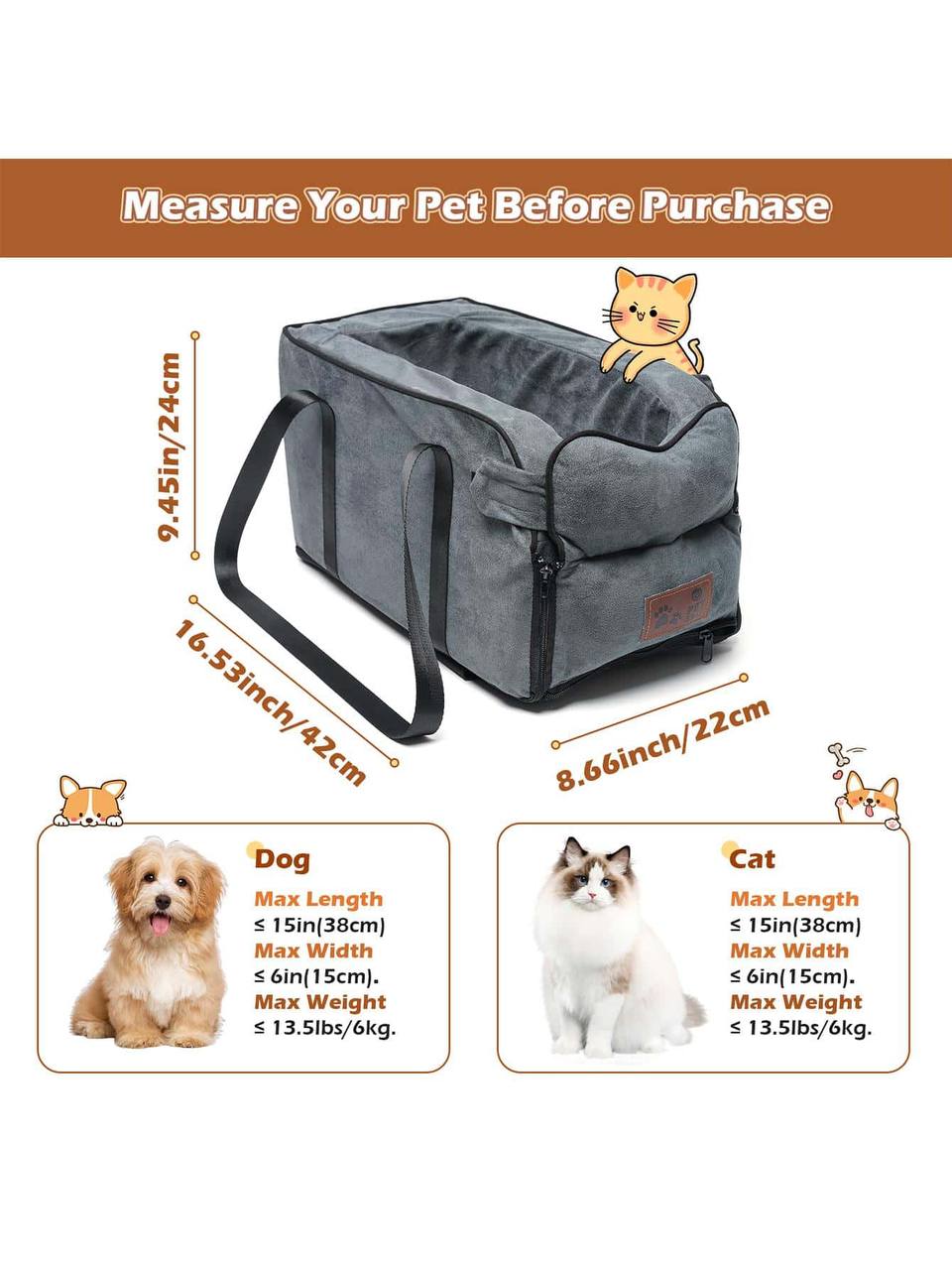 Car Seat for Small Dogs