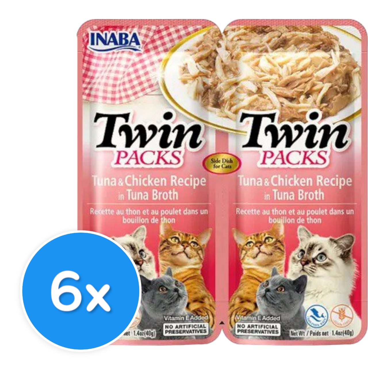 Inaba Twin Packs - Chicken & Tuna 6X