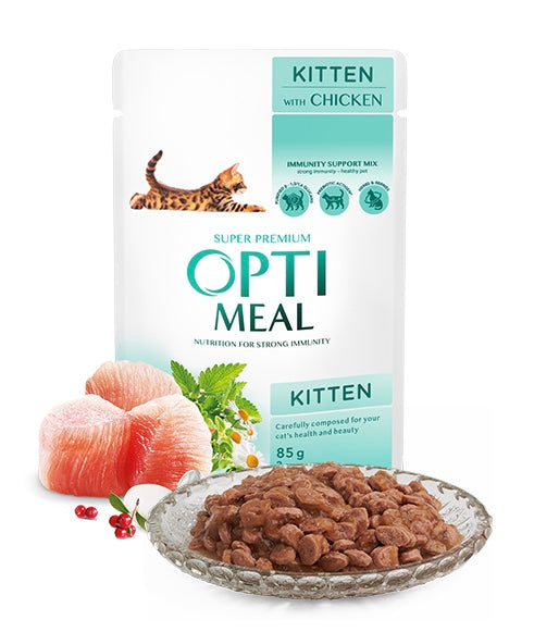 OPTI MEAL kitten chicken 85g