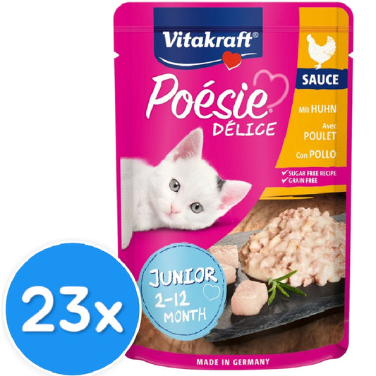 Vitakraft Poesie Deli Sauce JUNIOR Chicken 23X