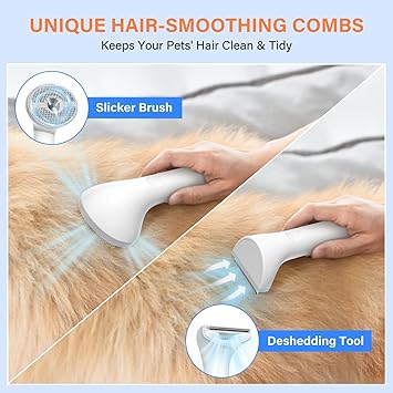 Grooming Vacuum Kit  5-in-1 Pet Hair