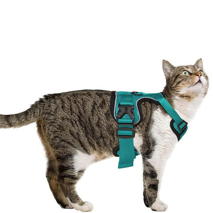 Reflective Cat Harness and Leash S