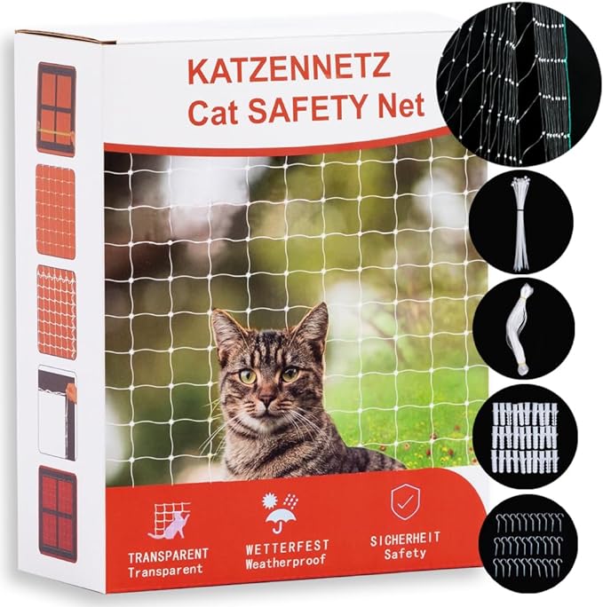 Cat Net Balcony Tear Resistant  Transparent