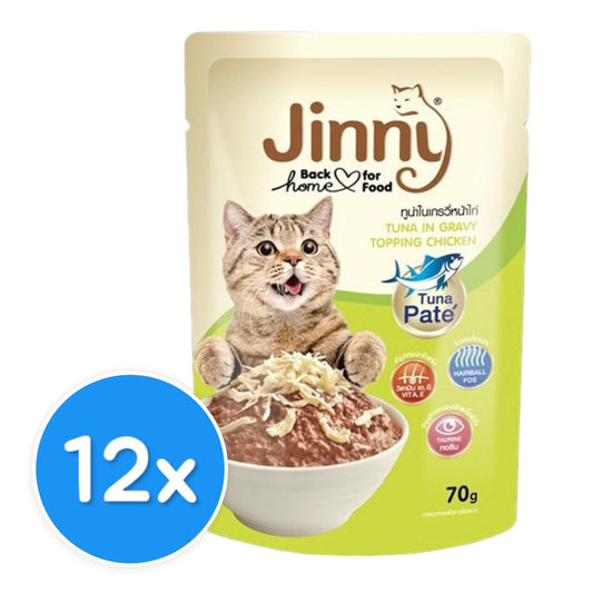 Jinny Tuna in Gravy Topping Chicken 12X