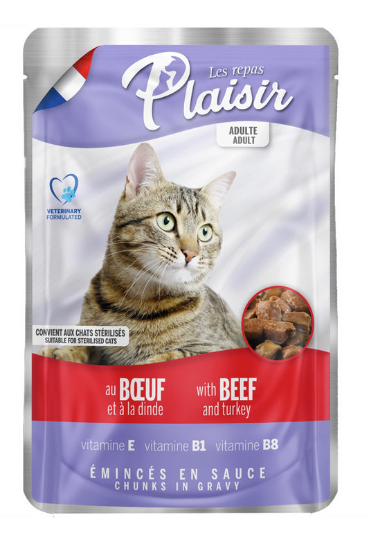 Plaisir adult Beef and Turkey 100g