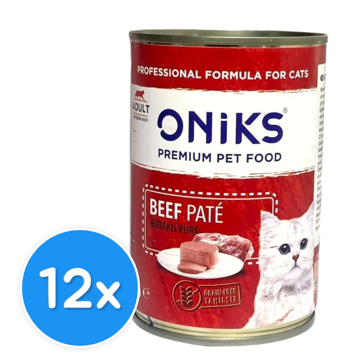 Oniks Adult Beef Pate 12X