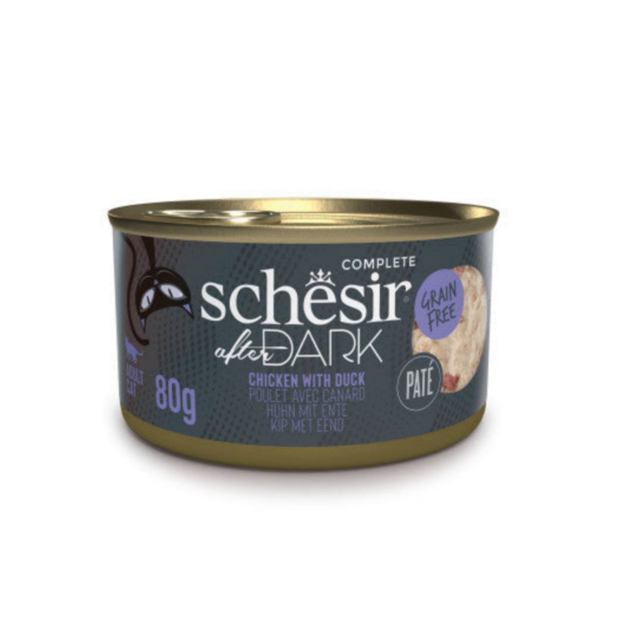 Schesir Dark Chicken With Duck in Pate 70g