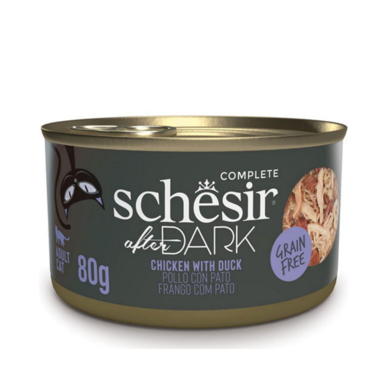 Schesir Dark Chicken With Duck in Broth 70g