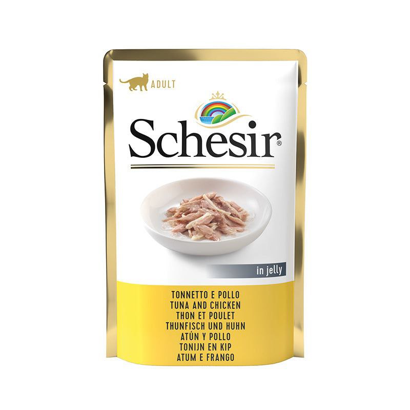 SchesirAdult Tuna and Chicken inJelly 85g