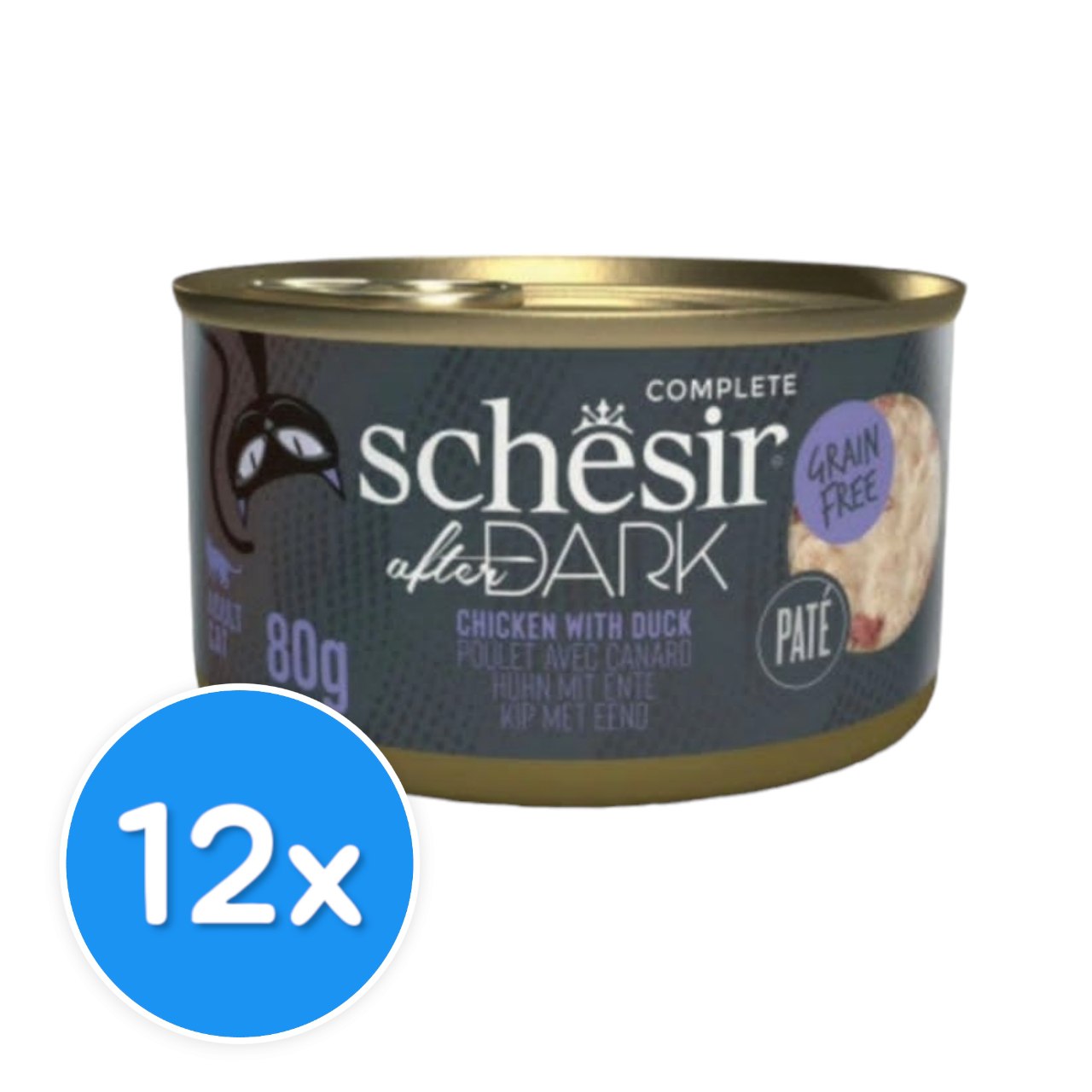 Schesir Dark Chicken with Duck in Pate 12X