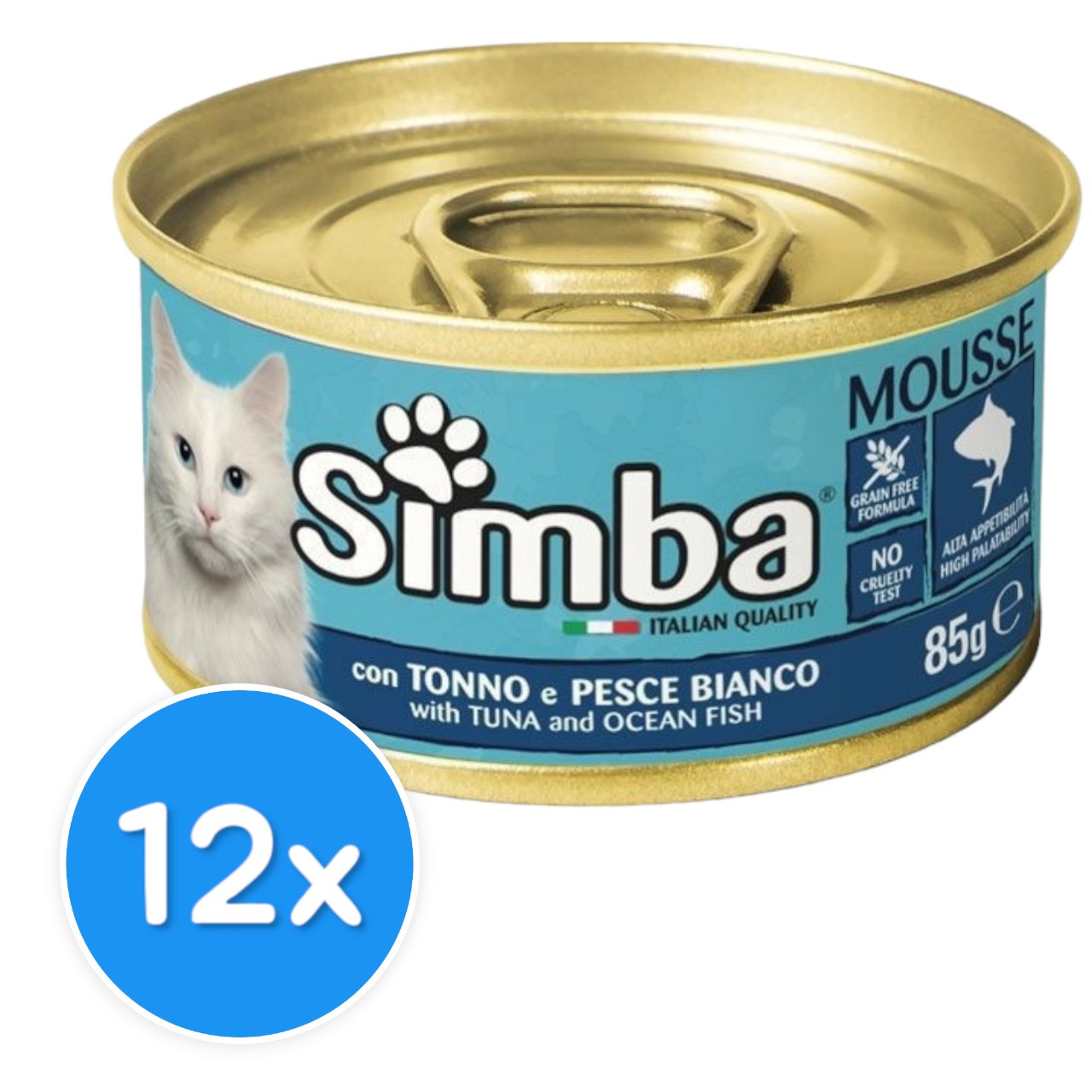 Simba Mousse with Tuna and Ocean Fish 12X