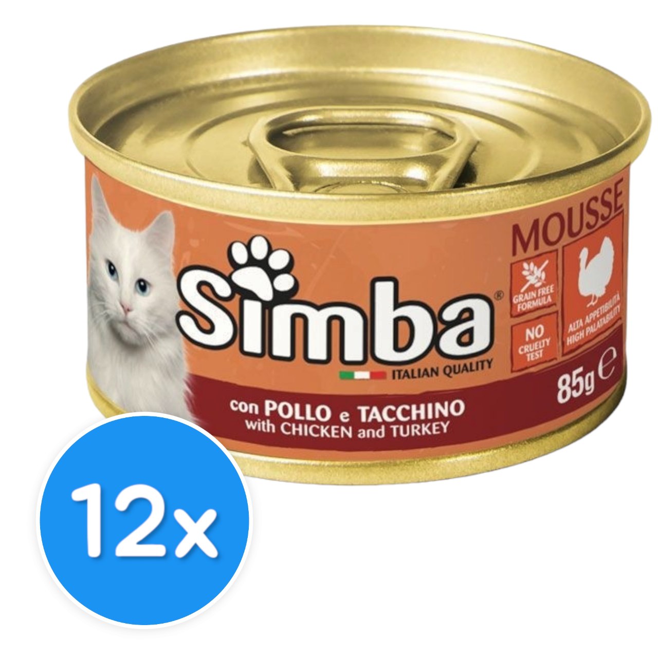 Simba Mousse with Chicken and Turkey 12X