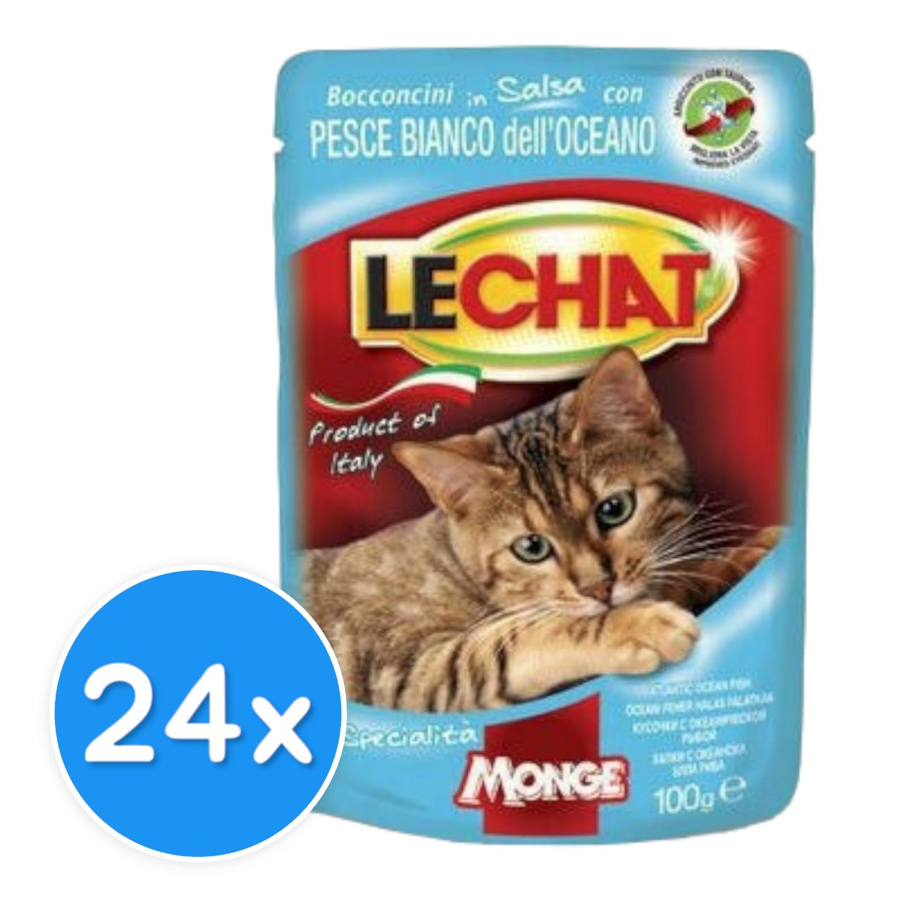 LeChat Pouches Chunkies with Atlantic Ocean Fish 24X