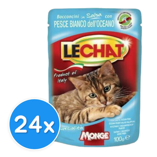 LeChat Pouches Chunkies with Atlantic Ocean Fish 24X