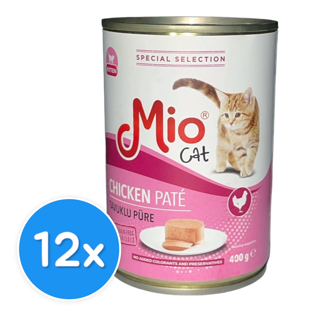 Mio Chicken Kitten in Pate 12X