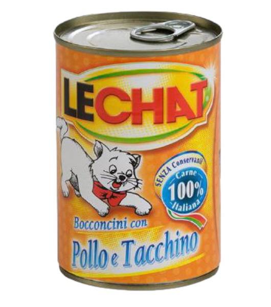 Lechat Chunkies with Chicken and Turkey 400g