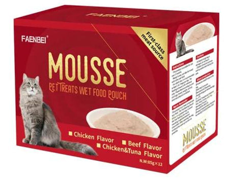 Faenbei Mousse Chicken & Tuna 12X