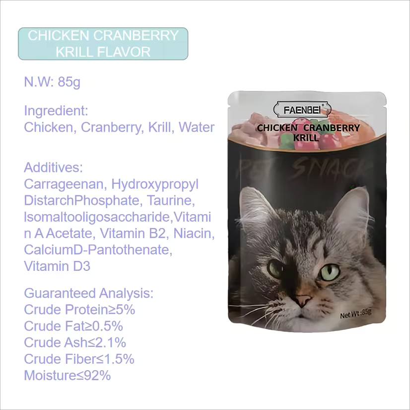 Faenbei Chicken Cranberry Krill 85g