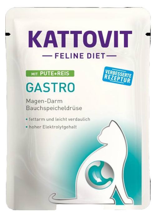 Kattovit Gastro with Turkey & Rice 85g