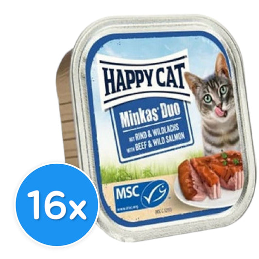 Happy Cat Minkas Beef & Salmon 16X