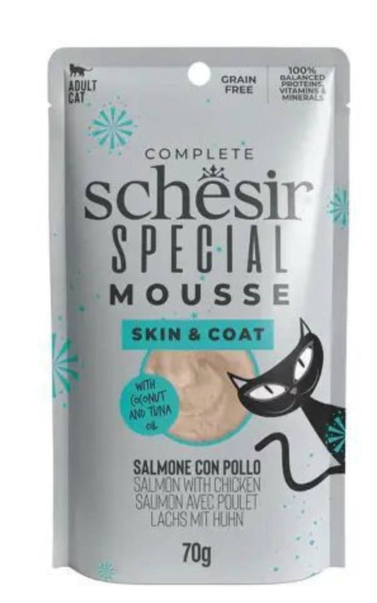 Schesir Special Skin and Coat Salmon with Chicken 70g