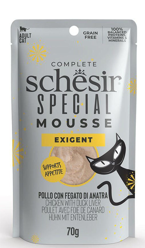 Schesir Special Exigent Chicken With Duck Liver in Mousse 70g