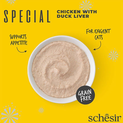 Schesir Special Exigent Chicken With Duck Liver in Mousse 70g