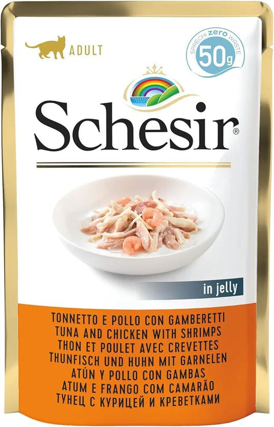 Schesir  Tuna and Chicken with Shrimp in Jelly 85g