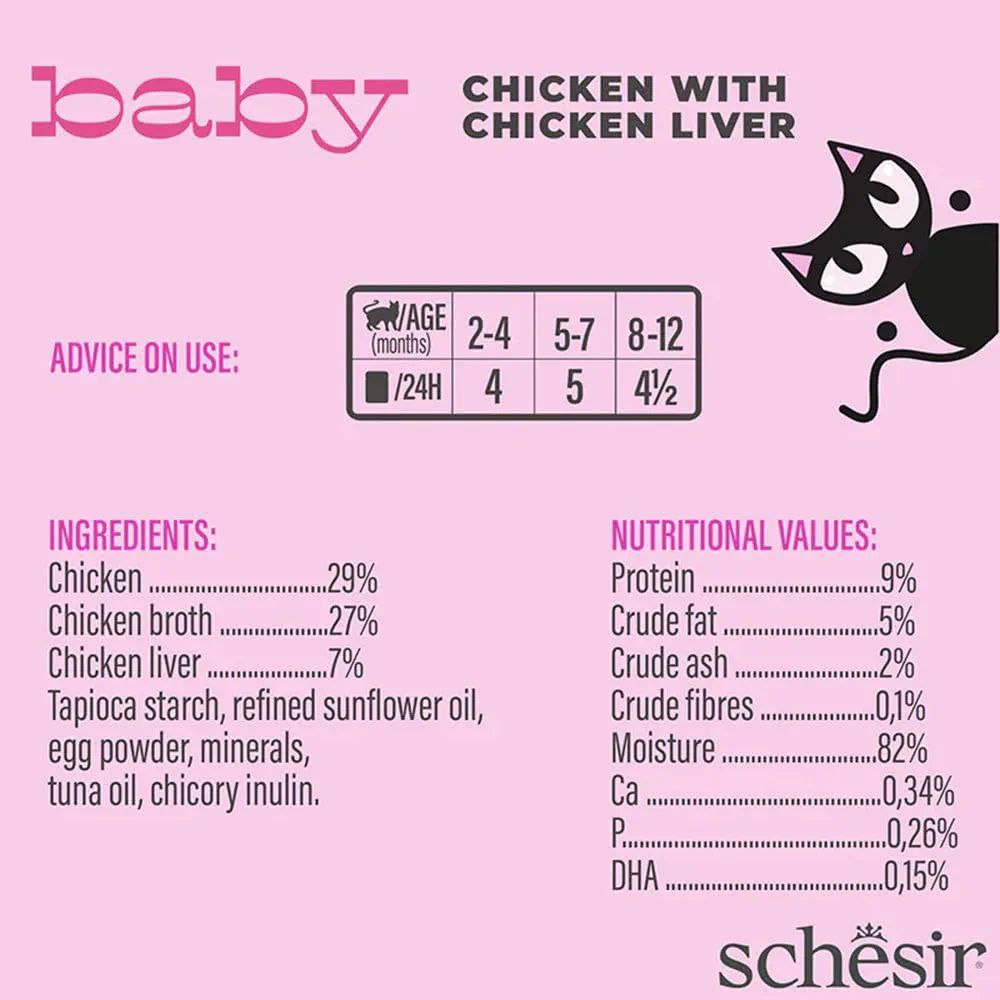 Schesir Baby Mousse Chicken with Chicken Liver 70G