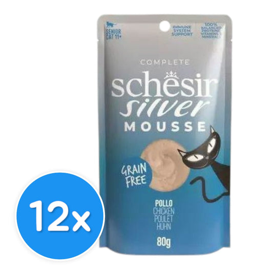 Schesir Silver Mousse With Chicken 12X