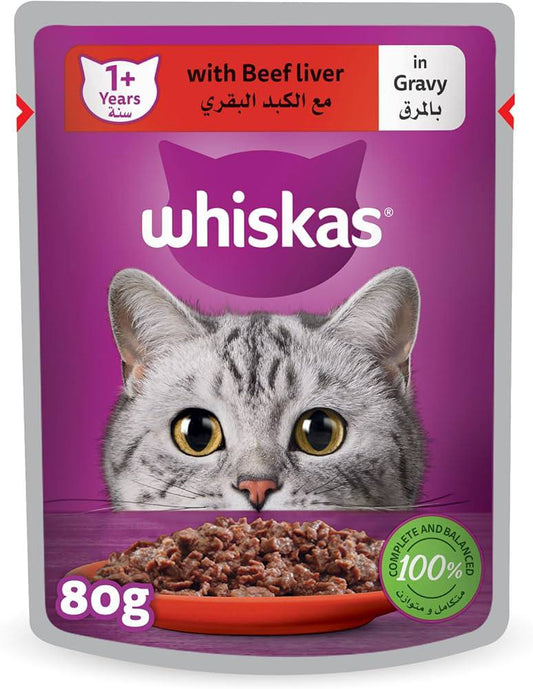 Whiskas Beef in Gravy 80g