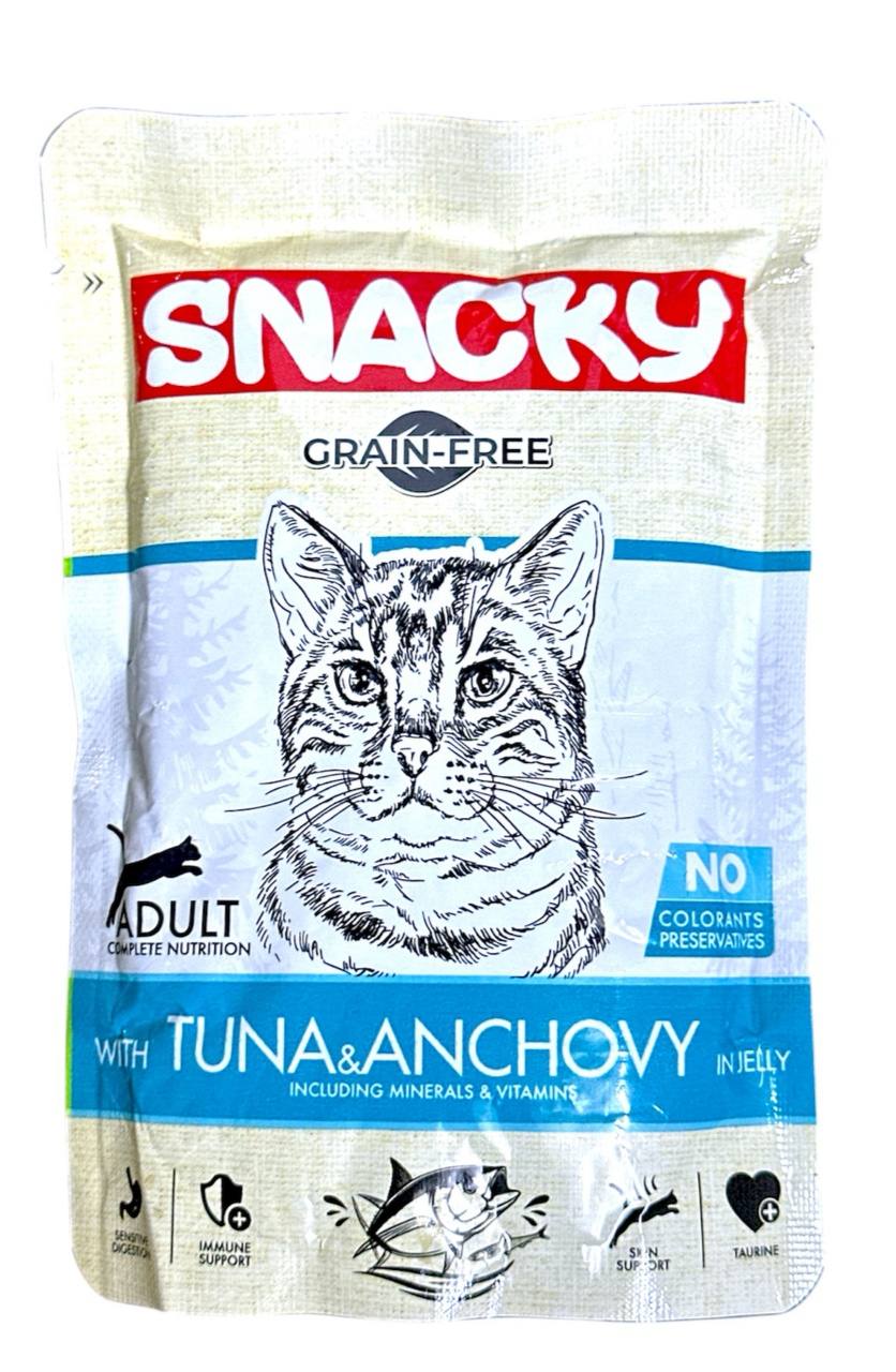 Snacky Tuna & Anchovy in Jelly 24X